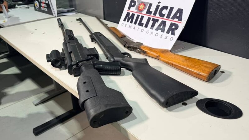 Homem é preso em Várzea Grande após balear primo com espingarda de pressão