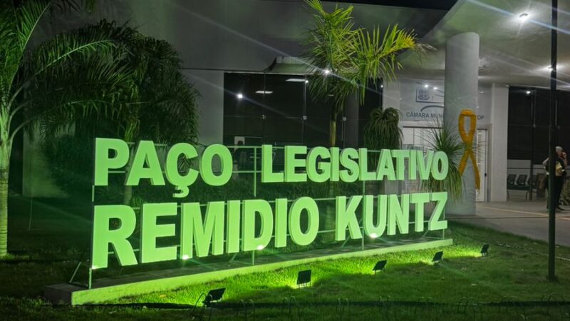 Câmara de Sinop passa a se chamar “Paço Legislativo Remídio Kuntz