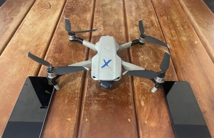 Polícia apreende drone com quatro celulares em área de penitenciária em Mato Grosso