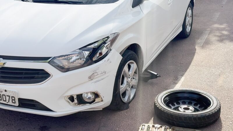 Motociclista fica ferido ao bater em carro estacionado no Jardim Imperial, em Sinop