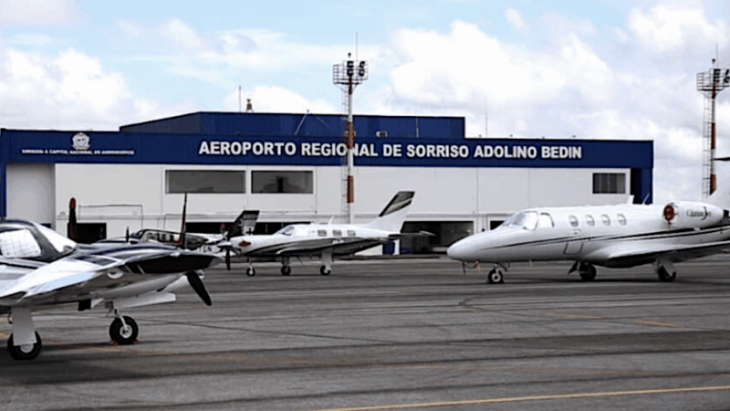 Aeroporto de Sorriso registra 35,7 mil passageiros de janeiro a agosto, alta de 5,6%
