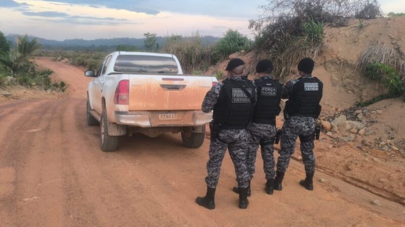 PM recupera Hilux levada em roubo de 120 gramas de ouro em Paranaíta