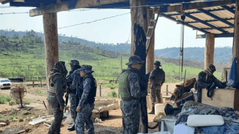Polícia Ambiental encontra desmatamento e apreende duas espingardas em operação em Aripuanã