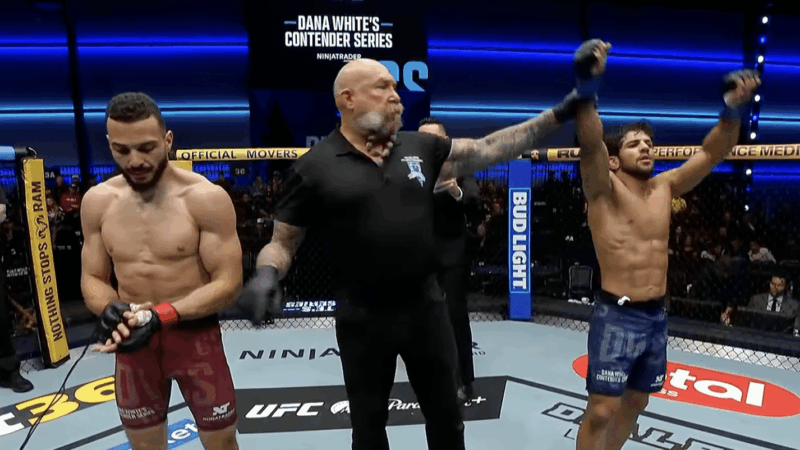 Erick Visconde, de Sinop, vence marroquino no Contender Series, mas não conquista vaga no UFC