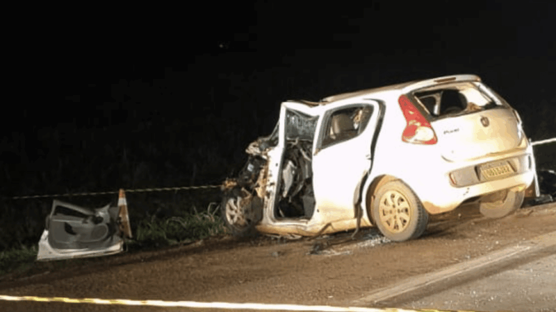 Três pessoas morrem em colisão entre carro e carreta na MT-242, em Nova Ubiratã; vítimas são identificadas