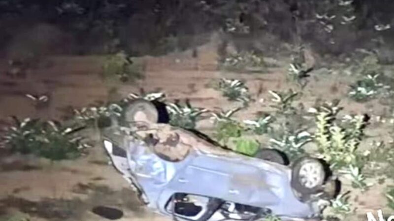 Criança de 2 anos morre em capotamento na MT-235; motorista é preso por embriaguez