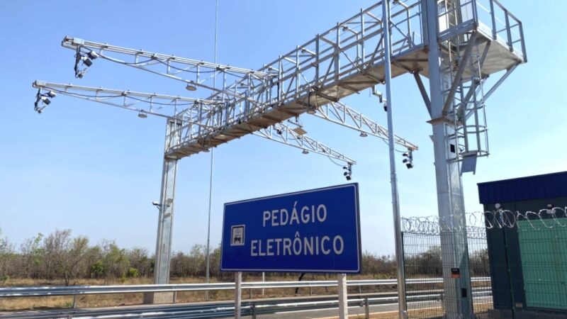 Pedágio eletrônico free flow começa a funcionar no entroncamento das rodovias MT-020 e MT-326