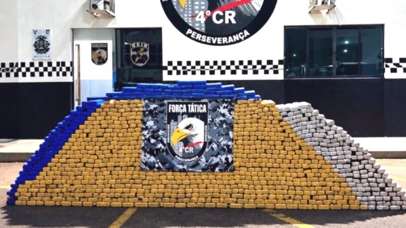Força Tática faz a maior apreensão de drogas do ano em MT: 1,3 tonelada de maconha em Rondonópolis