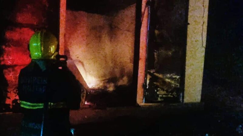Incêndio atinge estande de tiro do Exército em Cáceres