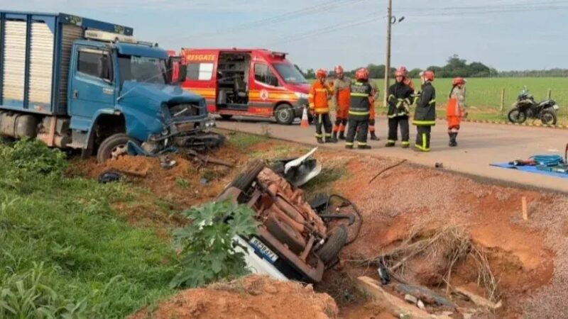 Tragédia na BR-163: capotamento após colisão deixa dois mortos em Sinop